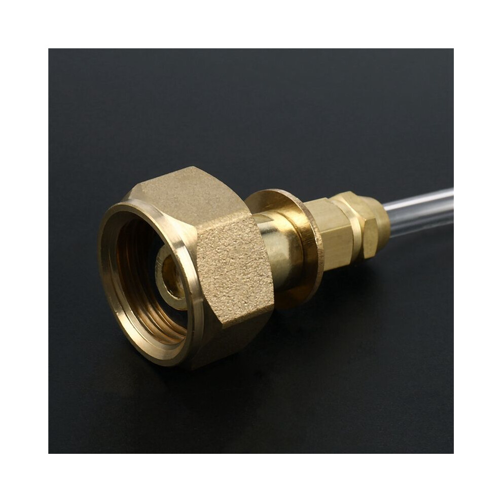 2X Propane Refill Adapter Picnic Camping Stove Gas Hose Double Sided Adjustable Flat Tank Gas Pipe Adapter Hose 4712748947580