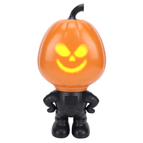 Halloween Talking Pumpkin with Projector Lights, Interactive Singing Figurine for Party Decor