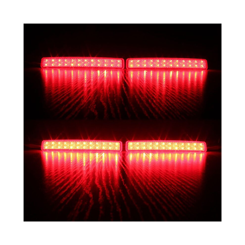 8Pcs Car Rear Bumper Reflector Brake Led Tail For T5 Transporter/ Caravelle / Multivan 2003-2011 Light 6034060620797
