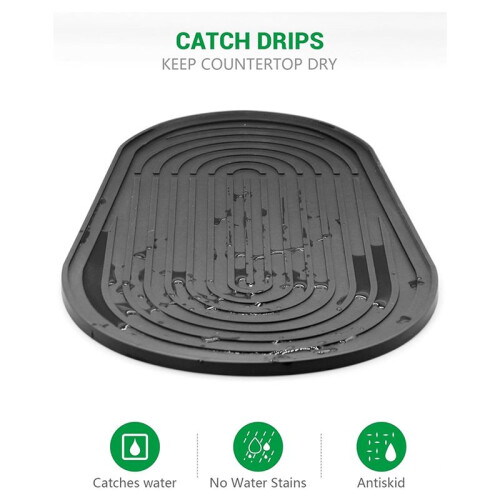 Dish Drying Mat, Silicone Mat Compatible for  Duo, Silicone Underlay Protects the Kitchen Worktop 2