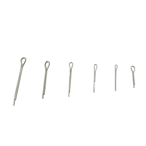 525Pc SPLIT PINS Cotter Fixings Set Assorted Sizes Zinc Plated Steel Hard Case 2