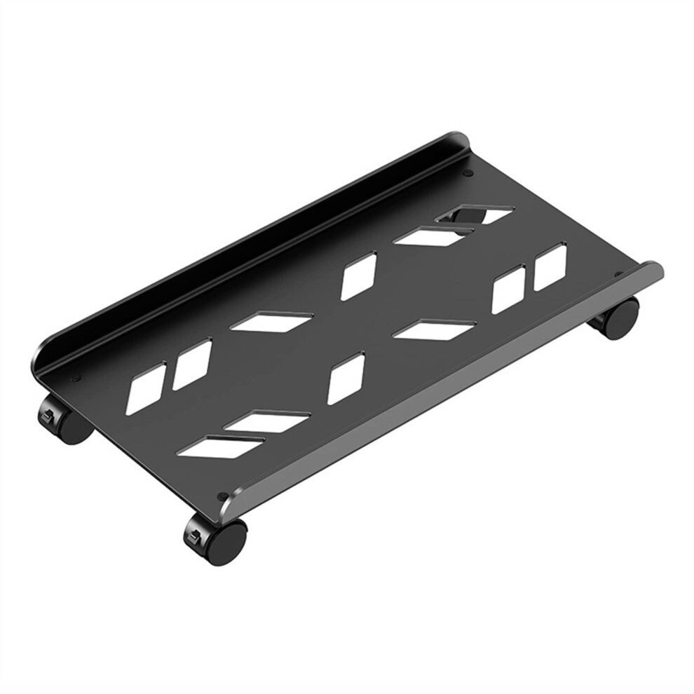 Pc Tower Stand With Wheels, Adjustable Computer Cpu Holder Cart, Stable Guardrail Design And Fast Heat Dissipation 9771547545798