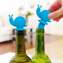 Wine Bottle Sealer Reusable Snail Shape Wine Plug Silicone Wine Seal Stoppers Glass Bottle Sealer for Beer Bottles