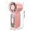 Outdoor draagbare draagbare digitale ventilator Oplaadbare-Roze 4