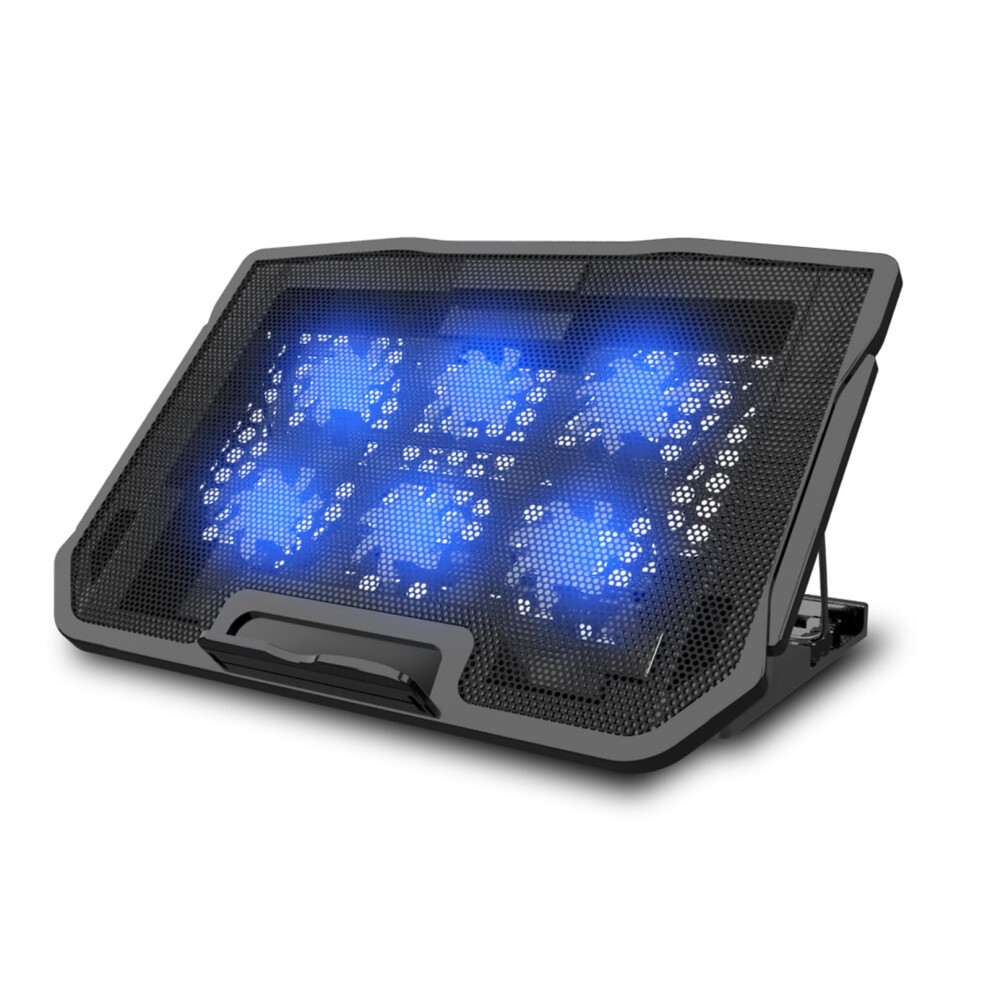 Laptop Cooling Pad With 6Fan Active Cooling, Adjustable Aluminum Laptop Stand For Desk, Ergonomic Foldable Design 9330225961031