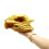 Tiny Plastic Rock Cave For Small Lizards Spiders-Yellow 3