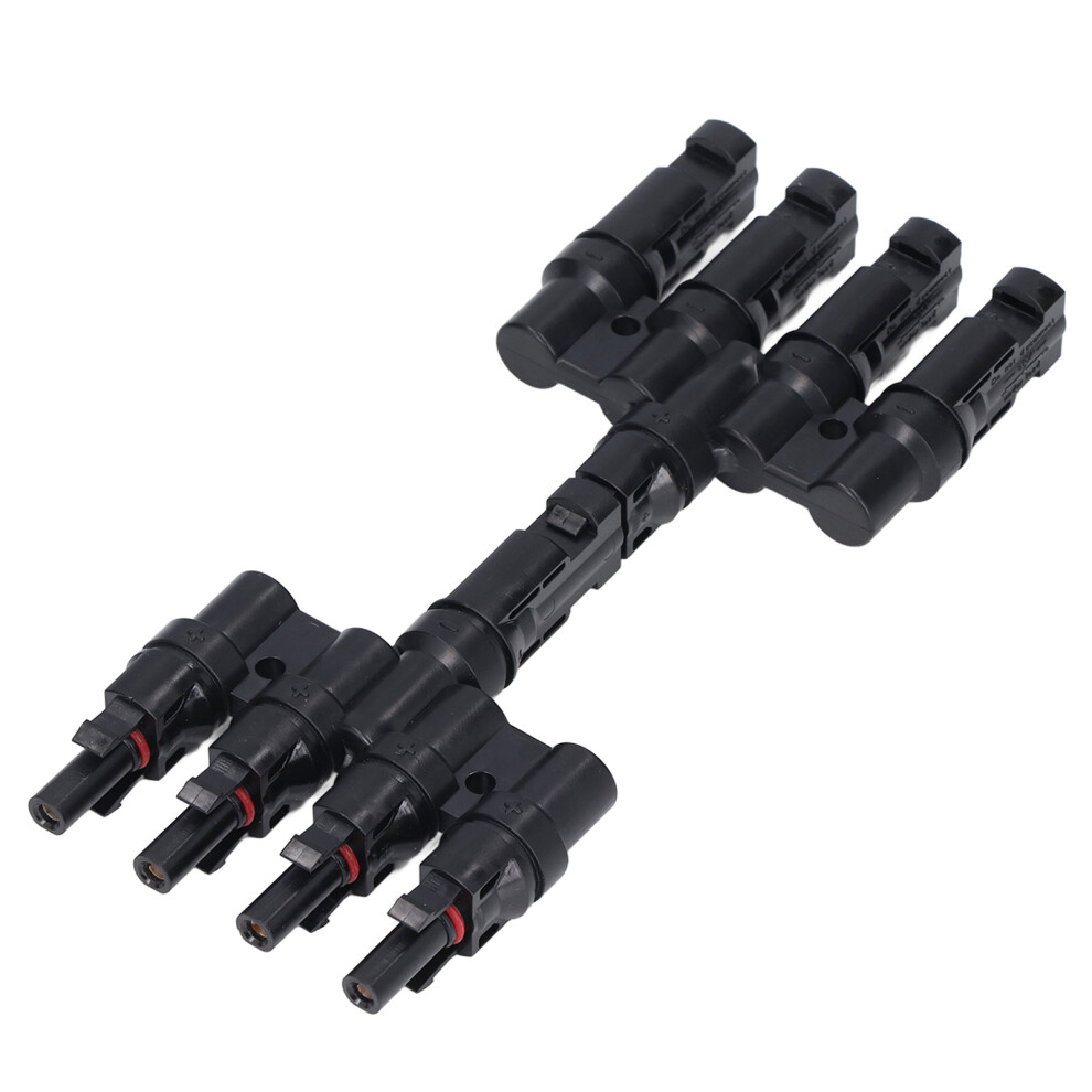4 To 1 T Branch Pv Connectors Pair 50A Brass Ip67 Splitter 7901390488160