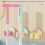 2Pcs Colorful ABS Mop Holders With Strong Suction-blue powder 3