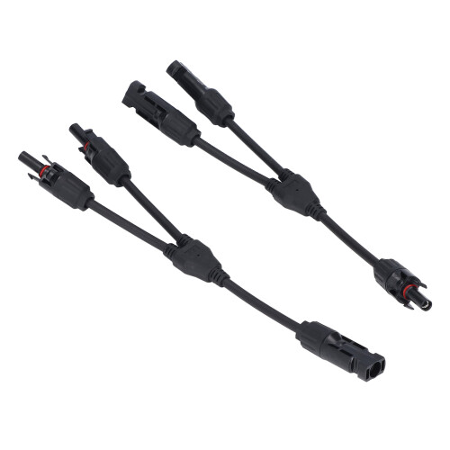 Brass PPO 3-Way Solar Y Branch Parallel Adapter 20A 1000V 2