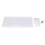 Wireless Keyboard Mouse Combo 10m Range | Ergonomic 2.4G USB Set White 2