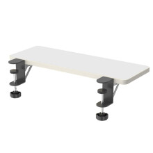 Ergonomic Desk Extension Board with Adjustable Keyboard Arm Rest, Foldable 75cm White Tray for Office and Home