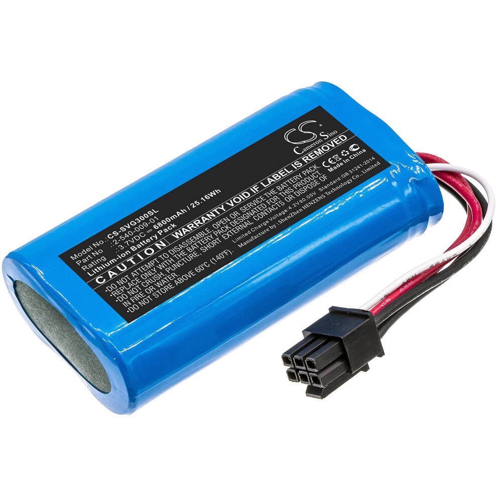 Replacement Battery 6800Mah Liion For Soundcast Vg3, Extended Playback Time And Easy Installation 9330225961208