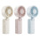 Small Cooling Fan with Locking Clip Rechargeable-pale pinkish 2