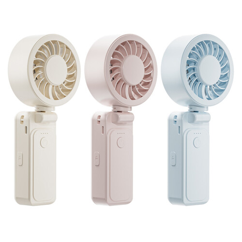 Small Cooling Fan with Locking Clip Rechargeable-pale pinkish 1