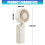 Leiser Betrieb, tragbarer kleiner Ventilator mit 4-Weiß 4