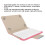 Wireless 10in Waterproof Bluetooth Keyboard with Rose Red Leather Case 5