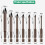 7Pieces Wear Resistant Triangle Tip Drill Bits For Professional 3