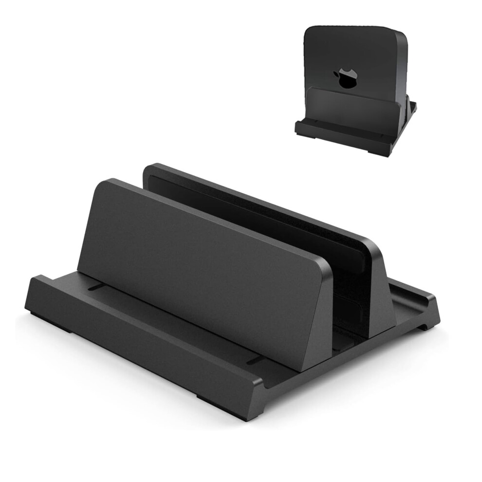 Vertical Laptop Stand, Adjustable Dock Organizer With Spacesaving Design For Macbook Pc Ipad Surface (, 1 Slot) Black 9330225961291
