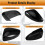 Rearview Side Mirror Cover Caps Shell Replacement for    MK5 5 6R 6C 2009-2017 Black 6