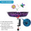 Artistic Iron Bird Bath Featuring Spacious Bowl Perfect For 4
