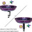Artistic Iron Bird Bath Featuring Spacious Bowl Perfect For 5