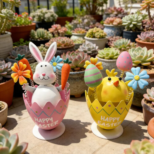 Two breathtaking Spring Celebration Iron Craft Items For 1