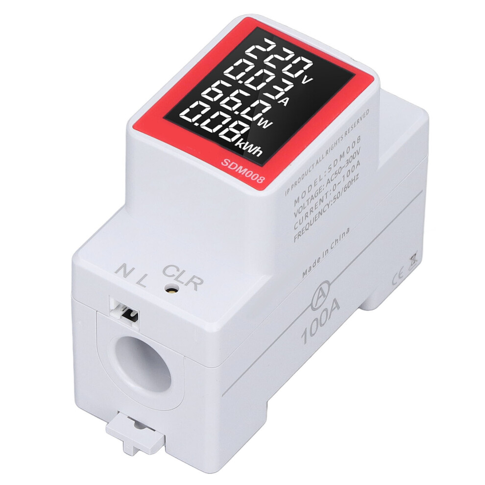 Digital AC Voltmeter Rail Type 300V