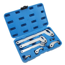 8 Piece Hook Pin Wrench 35-120mm Chrome