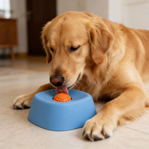 Entertaining Controlled Feed Soft Food Container animals-Blue 2