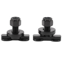 2PCS Heavy Duty L Track Stud Fitting Carbon Steel Airline Track Tie Down Anchor for Trailer Truck Bed