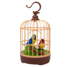Talking Parrot Toy with VoiceActivated Interaction, Realistic Motion and Colorful Birdcage Night Light