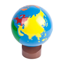 Educational World Globe for Kids with Interactive World Map, Smooth Edge Design for Home and Classroom