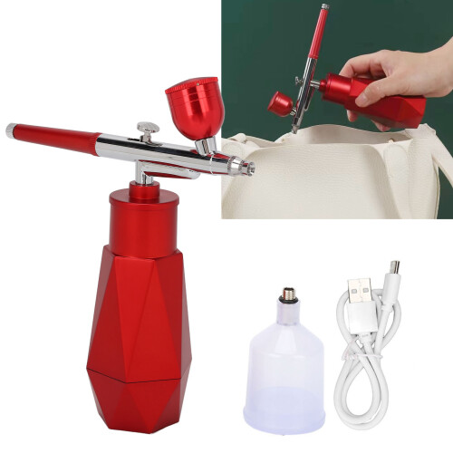 Facial Oxygen Mist Sprayer Handheld Red, USB Rechargeable 800mAh