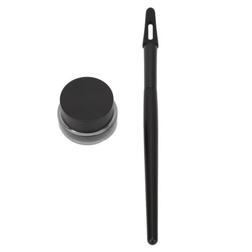 Silicone Eyeliner Tool Set with Cream, Waterproof, 0.1oz Black