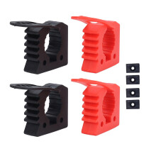4Pcs Quick Release Rubber Clamp Shovel Mounting Bracket Heavy Duty Adjustable Tool Holder for UTV ATV Off Road Vehicles