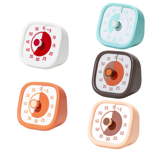 Kitchen Timer Convenient 60-Minutes Visual Timer Time-orange1 2