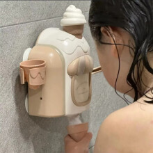 Manual Ice Cream Shaped Foaming Soap Dispenser,Foamer for Shower Gel & Hand Soap,Ideal for Bathroom & Kitchen Use A
