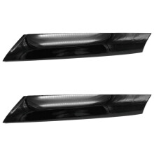 2X For- Cooper R57 R55 R56 07-15 Front Right Windshield Post Trim Bright Black Exterior Molding A Pillar Trim
