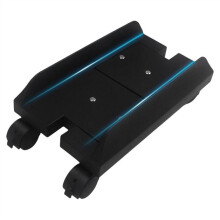 PC Tower Stand with 360 Rotating Wheels, Adjustable CPU Holder for Better Airflow and Dust Protection