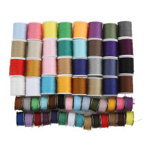 60er Set Mehrfarbiger Polyester-Nähgarn, wiederverwendbare Spule, Haushalt