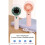 Krachtige oplaadbare ventilator Outdoor draagbare-Paars 5