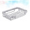 2pcs Silver Finish Wall Mounted Soap Holder with Drainage for Bathroom and Kitchen 2