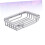2pcs Silver Finish Wall Mounted Soap Holder with Drainage for Bathroom and Kitchen 3