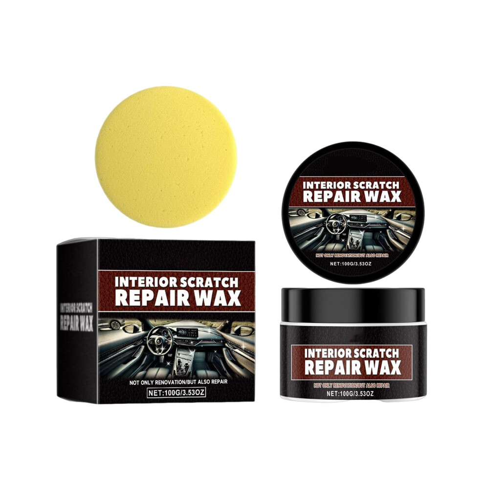 Car Dashboard Scratch Remover And Restorer Kit 100G Interior Plastic Polish With Uv Protection 9330225961871