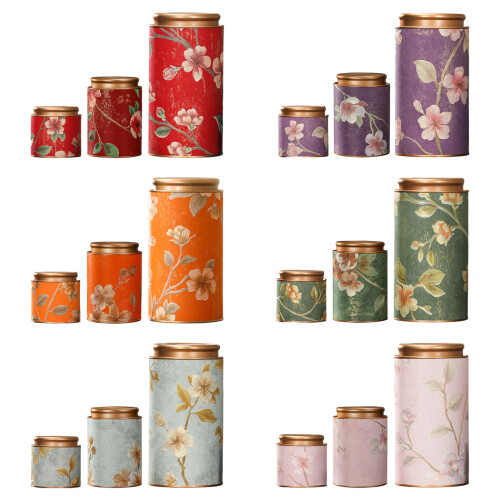 Retro Style Iron Teas Holders With Tight Seal For Preserving-1 1