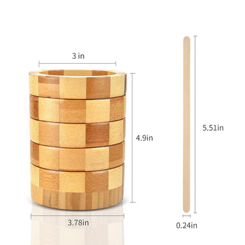 Getränkerührer aus Holz, 100-teiliges Set mit 2