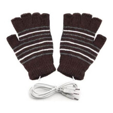 USB beheizte Strickhandschuhe für Männer & Frauen, Einheitsgröße, Winter-Handwärmer
