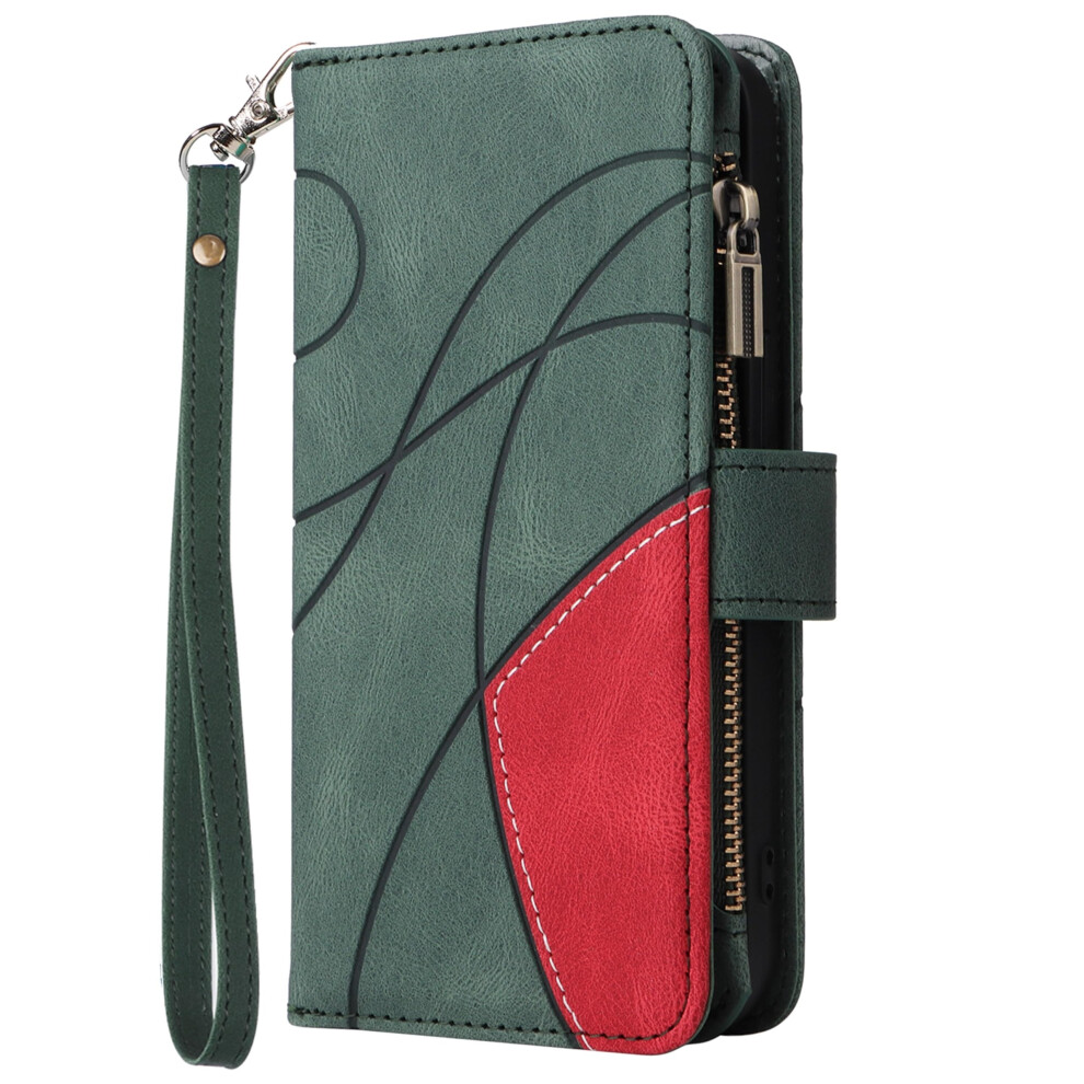 Wallet Case For Iphone Xs Max Pu Leather Zipper With 9Card Slots Kickstand Magnetic Closure And Wrist Strap 9073542686187