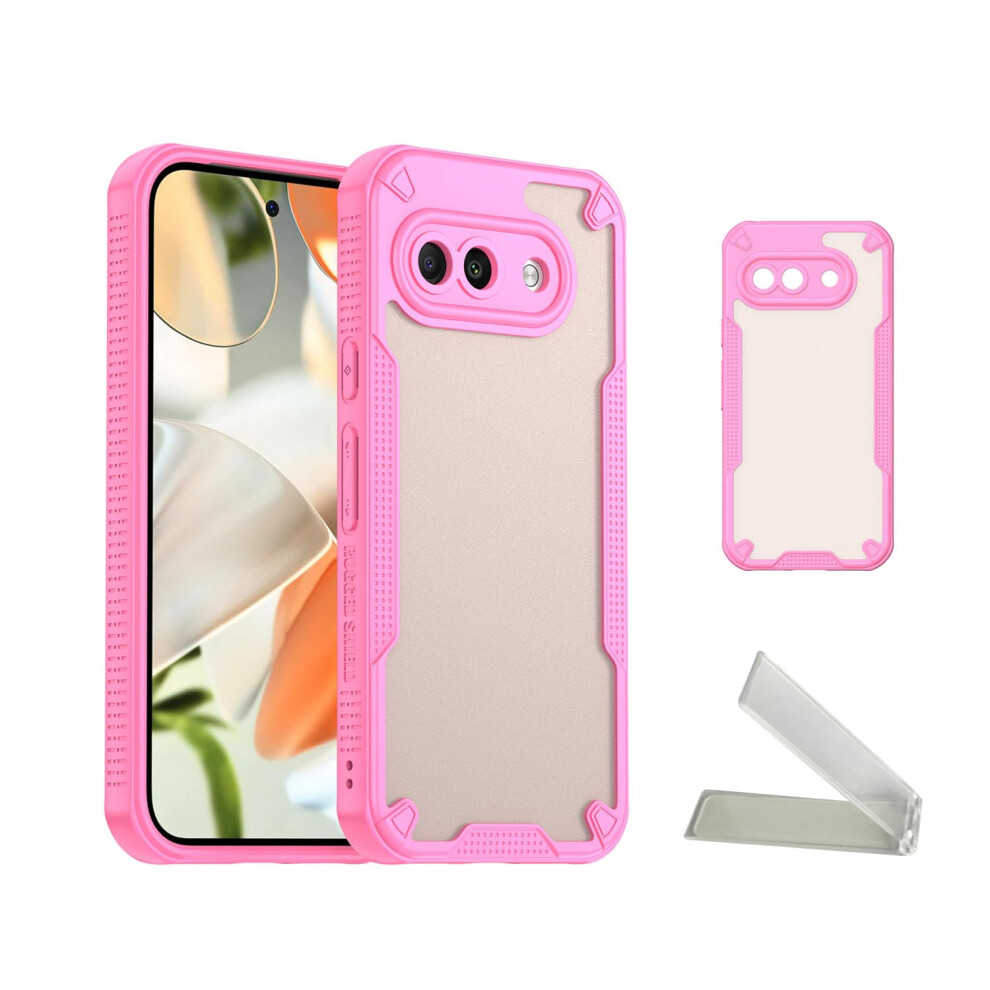 Case Shockproof Military Grade Protective Cover With Kickstand And Camera Guard For Google Pixel 9A Pink 9073542686200