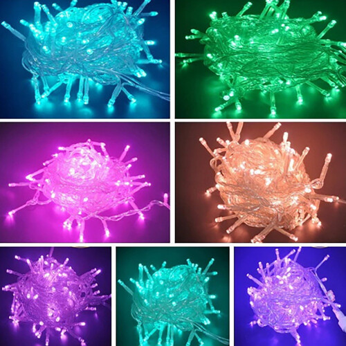 220 V 10 Meter 100 Lichter Kette Hellen LED Bunte Lichter Lichter Kette Hellen EU Stecker 1
